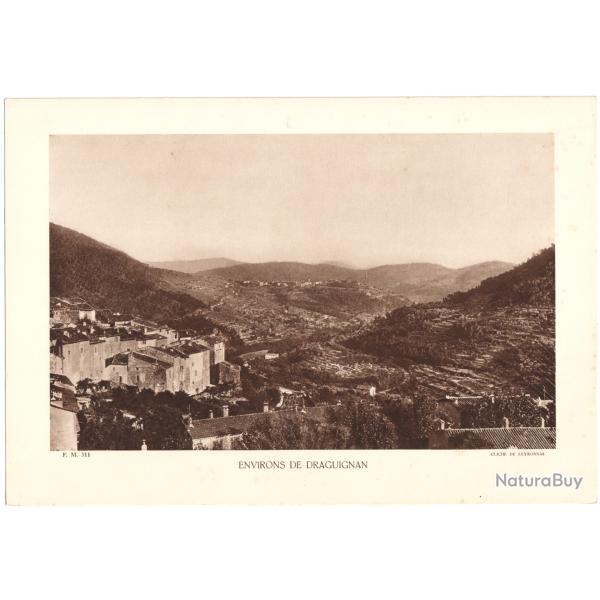 TIRAGE DE CLICH TYPE GRAVURE - COMPAGNIE ARIENNE FRANAISE - ENVIRONS DE DRAGUIGNAN