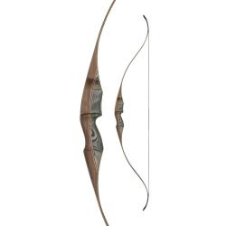 Arc recurve monobloc White Feather Fieldbow Lapwing Black 60 pouces RH 25# 60"