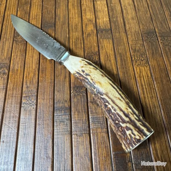 BEAU COUTEAU DEBUT 1900 EDW SOUTH SHEFFIELD BOIS DE CERF ET ARGENT FORG� A SHEFFIELD ANGLETERRE