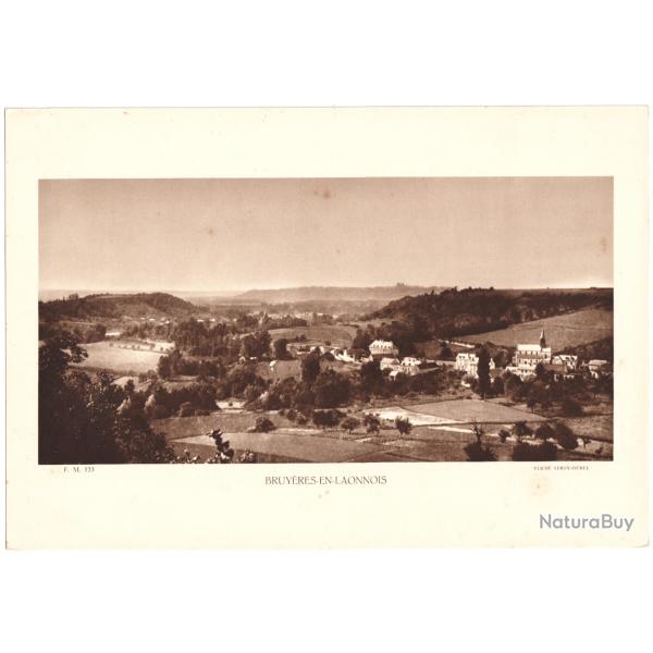 TIRAGE DE CLICH TYPE GRAVURE - COMPAGNIE ARIENNE FRANAISE - BRUYRES-EN-LAONNOIS