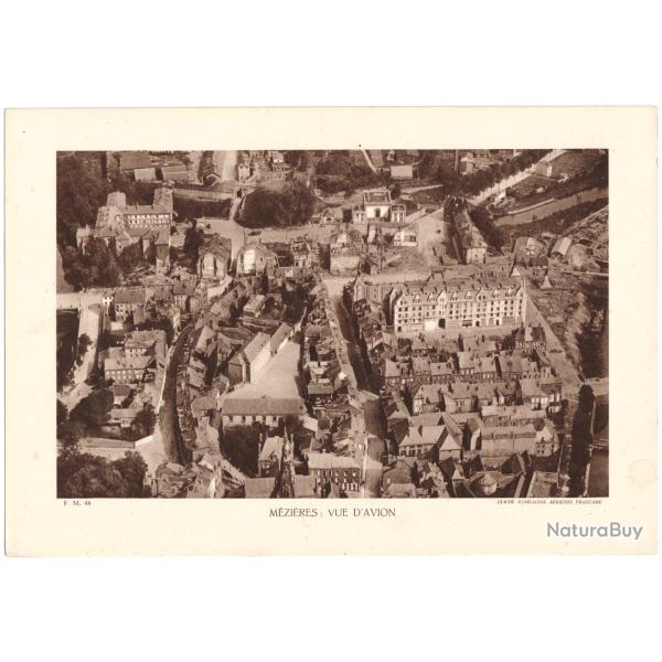 TIRAGE DE CLICH TYPE GRAVURE - COMPAGNIE ARIENNE FRANAISE - MZIRES : VUE D'AVION