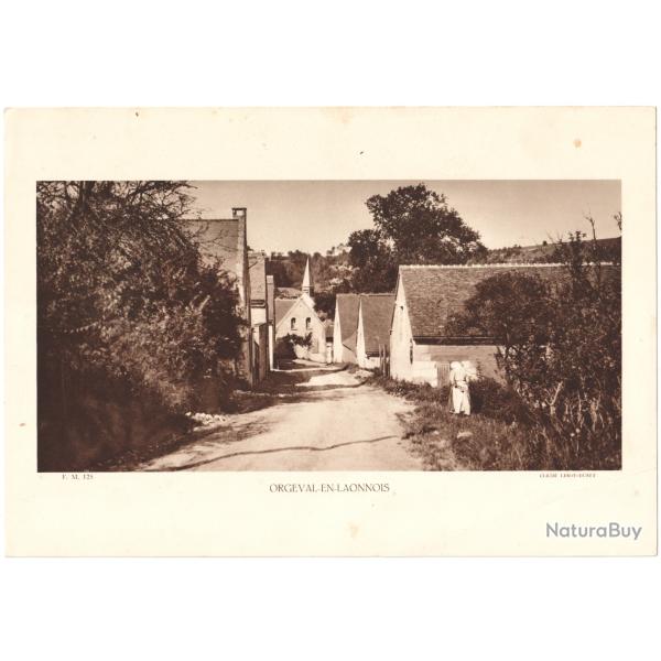 TIRAGE DE CLICH TYPE GRAVURE - COMPAGNIE ARIENNE FRANAISE - ORGEVAL-EN-LAONNOIS