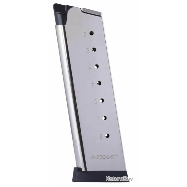 Chargeur 1911 .45 ACP 8 coups - Mec-Gar nickel�