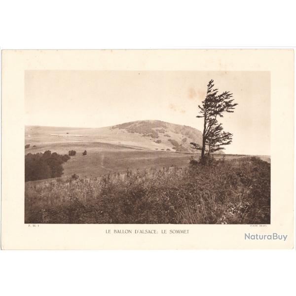 TIRAGE DE CLICH TYPE GRAVURE - COMPAGNIE ARIENNE FRANAISE - LE BALLON D'ALSACE : LE SOMMET