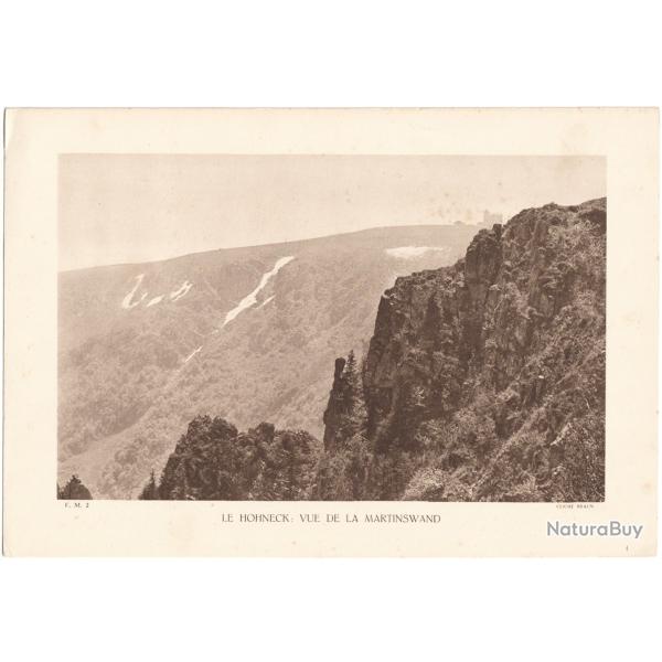 TIRAGE DE CLICH TYPE GRAVURE - COMPAGNIE ARIENNE FRANAISE - LE HOHNECK : VUE DE LA MARTINSWAND