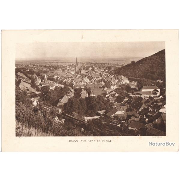 TIRAGE DE CLICH TYPE GRAVURE - COMPAGNIE ARIENNE FRANAISE - THANN : VUE VERS LA PLAINE