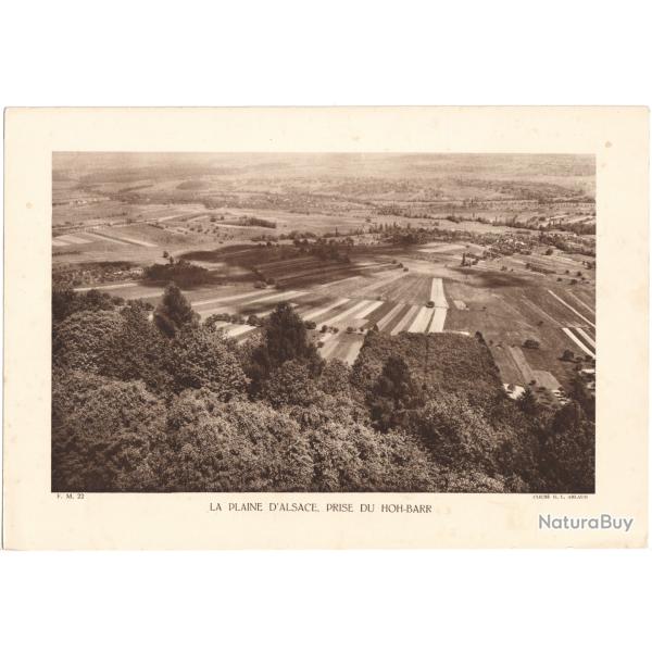 TIRAGE DE CLICH TYPE GRAVURE - COMPAGNIE ARIENNE FRANAISE - PLAINE D'ALSACE, PRISE DU HOH-BARR