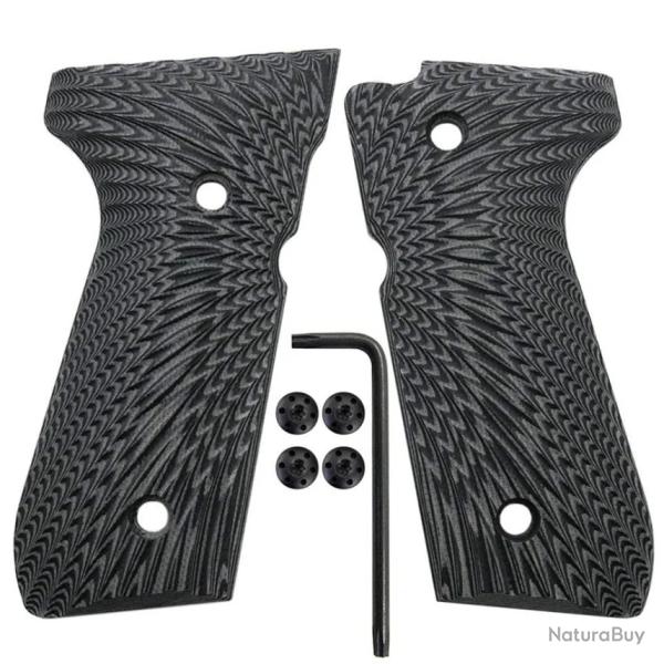 Plaquettes Beretta 92 / M9 / 96 / 98 - Alu Sunburst - SKX INDUSTRIES