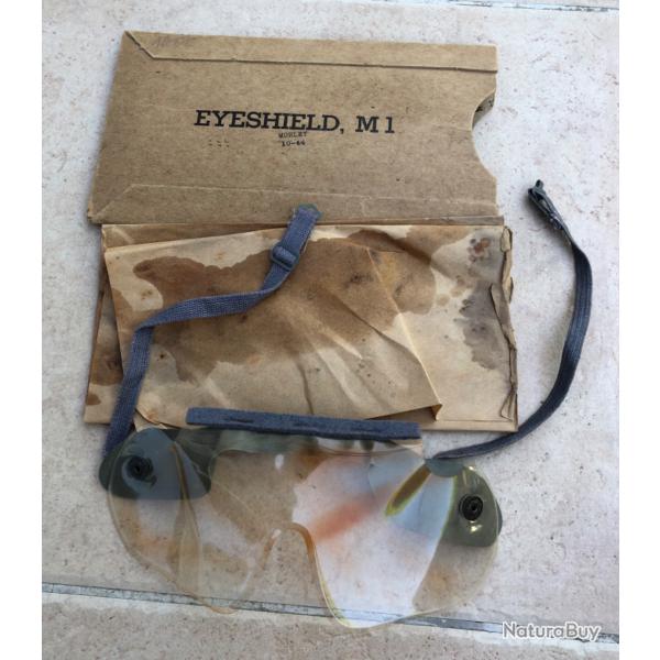 1 lunettes de protection anti-gaz Eyeshield M1 US WW2 USA amricain date 1944