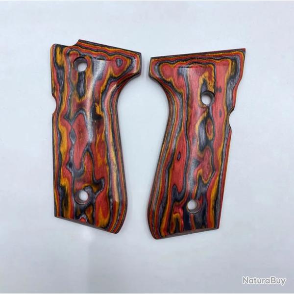 Plaquettes Bois Beretta 92 / M9 / 96 / 98 - Lava Grain - SKX INDUSTRIES