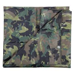 Bâche camouflage Woodland 3 x 3m