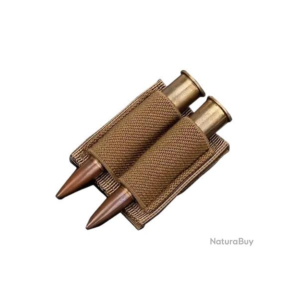 Cartouchiere 2 munitions Beige - Velcro