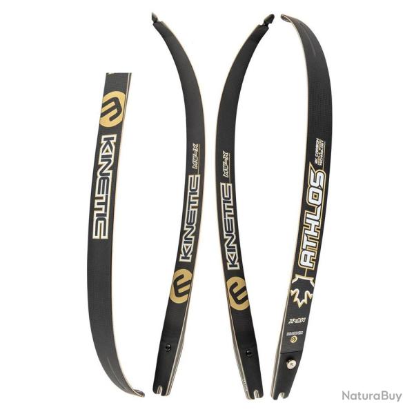 Branches Kinetic Athlos en carbone 3K et bois d'�rable 42-44 lbs 25"-68"/23"-66"