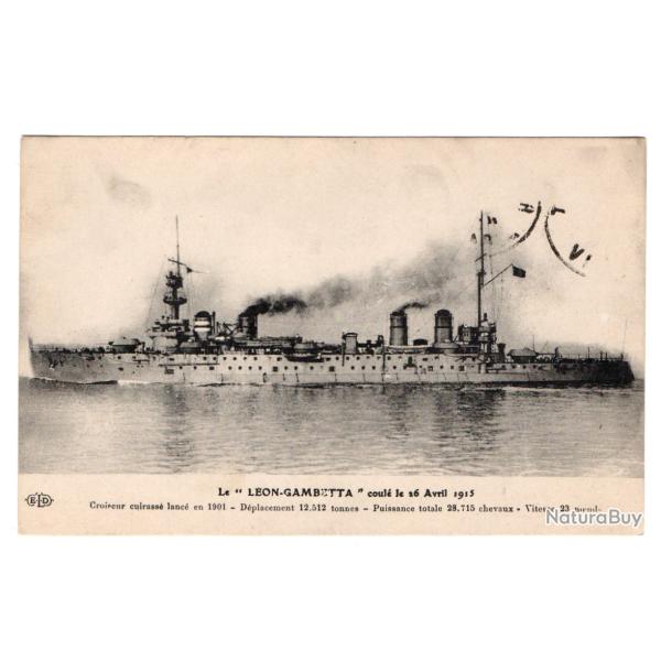 CPA - Marine Militaire - Le " L�on - Gambetta " Coule le 16 Avril 1915  N�3359