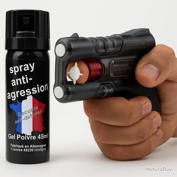 Pack d'auto-d�fense Guardian Angel gel poivre incapacitant (VFD25)