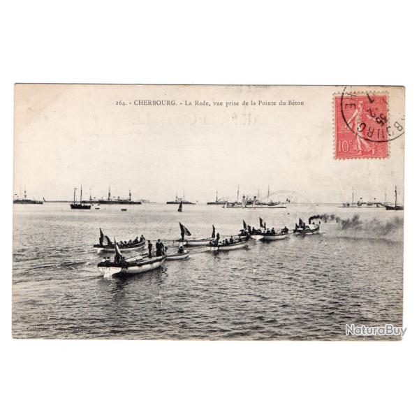CPA - MARINE Militaire - CHERBOURG - La Rade vue prise de la Pointe du B�ton N�3354