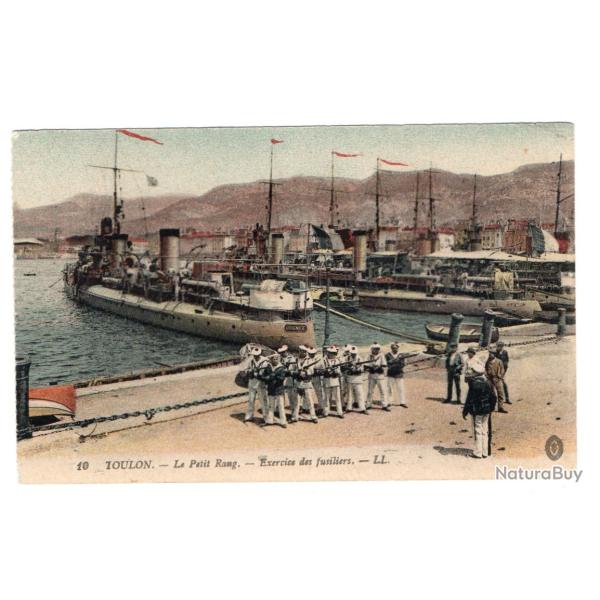 CPA - MARINE Militaire - TOULON - Le Petit Rang -Exercice des fusiliers N�3353