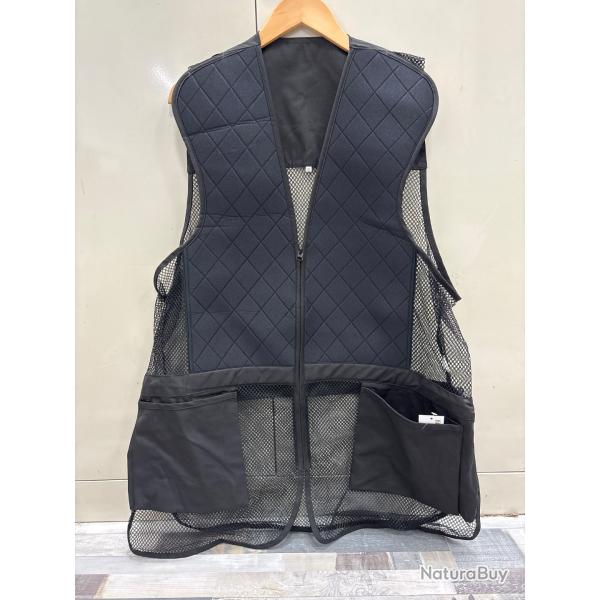 !! NEUF !! GILET BALL TRAP ETE NOIR TAILLE 3XL