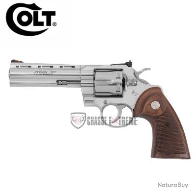 Revolver COLT Python 5" Cal 357 Mag Inox - Revolvers de Catégorie B ...