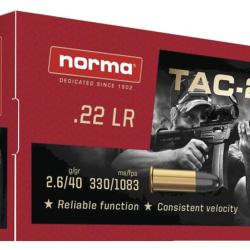 BTE 50 CART. NORMA TAC-22 CAL. .22 LR LRN 40GR