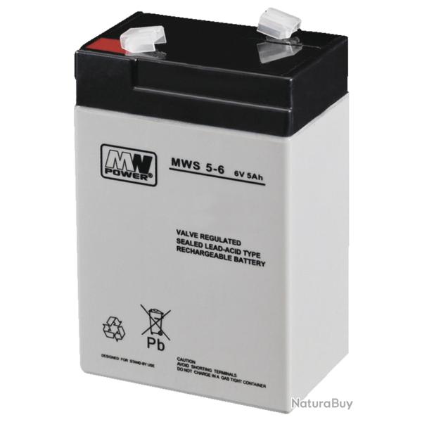 BATTERIE MW POWER 6V / 5AH POUR AGRAINOIR