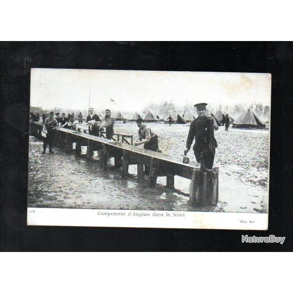 campement d'anglais dans le nord cpa d'apr�s photo rol