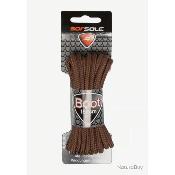 Lacets Sofsole "Light Brown Waxed" 152 cm Marron