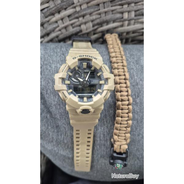 montre g-shock + bracelet