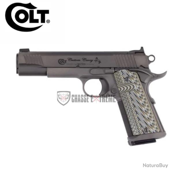 Pistolet COLT Custom Carry Govt 5" Cal 45 Acp Stainless/Smoke