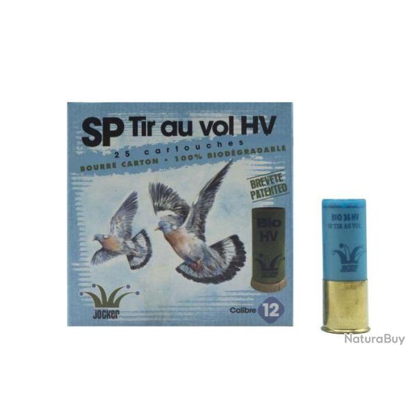 CARTON DE 250 CARTOUCHES JOCKER BOURRE BIO SP TIR AU VOL 36 HV BJ C 12 70 25 PB