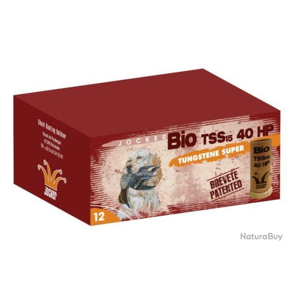 CARTON DE 160 CARTOUCHES JOCKER BOURRE BIO TSS 40 HP C 12 89 16 40 GR TUNGSTENE