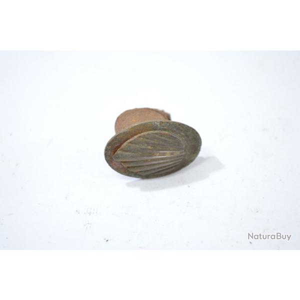 Talon de crosse a clapet pour arme ancienne, 19e Si�cle. Poudre noire. Restauration pistolet fusil C