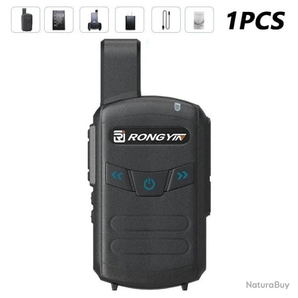 Talkie-walkie A5 RONGYIN UHF400-470Mhz - 1PC Black / US