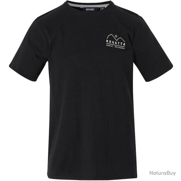 T shirt Regatta Cline IX noir montagne