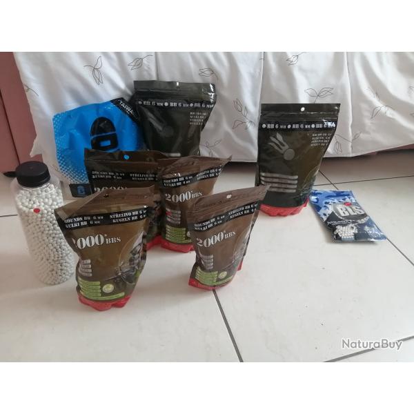 Lot environ 20 000 billes 6mm bio degradable