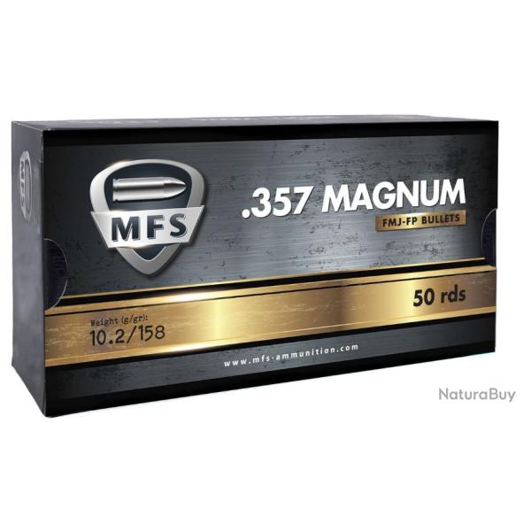 Munitions MFS 357MAG FMJ FP 10.2G 158GR x2 botes - PROMOTION