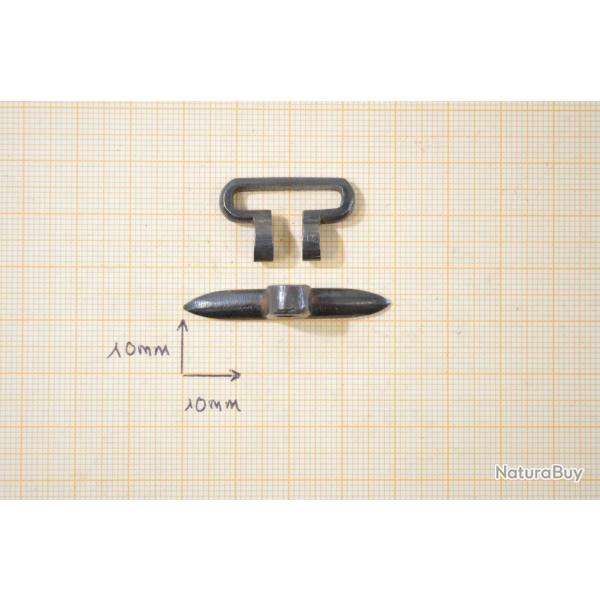 Grenadire  battant pour fusil de chasse,  souder. Pas de vis / axe (B)