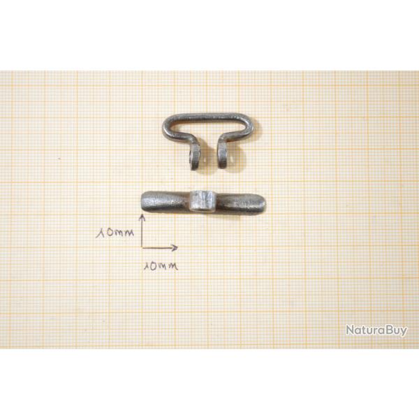 Grenadire  battant pour fusil de chasse,  souder. Pas de vis / axe (G)