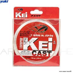 Bas de ligne arrach&eacute; YUKI Kei cast clear 15m &Oslash; 0.20 - 0.57mm