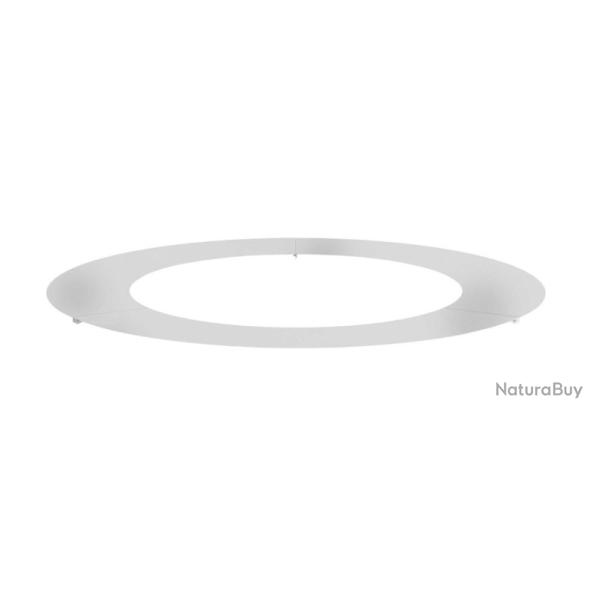 Cache-pot ext�rieur en acier galvanis� argent� �90 cm - Jardin design et protection durable