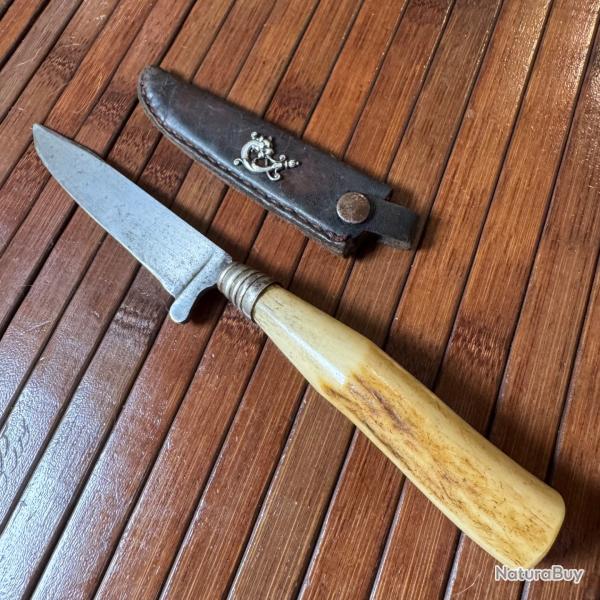 COUTEAU VINTAGE TRADITIONNEL ALLEMAND NICKER 1910-1920 FABRICATION  ARTISANALE ALLEMANDE WW1