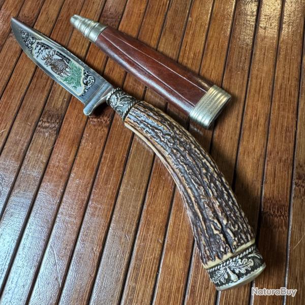 SUPERBE ET LUXUEUX NICKER VINTAGE TRADITIONNEL ALLEMAND ARTISANALE SOLINGEN GARNITURES ARGENT CISEL�