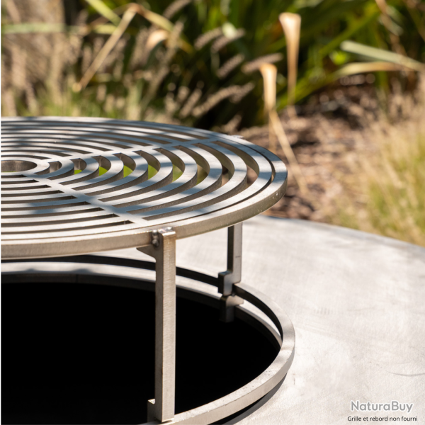 Brasero Ellipse 120 noir - Acier inoxydable (inox)