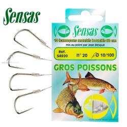 Hame&ccedil;on coup SENSAS Mont&eacute;s Gros poissons H18 &Oslash; 0.12mm