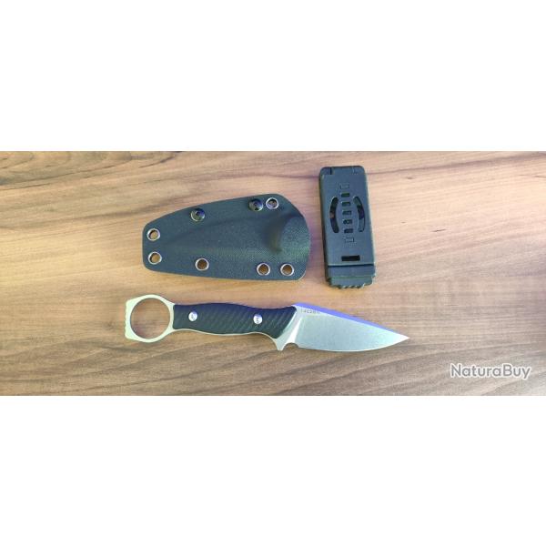 Petit couteau fixe Tactique , 14c28n / G10 / 18.5 cm