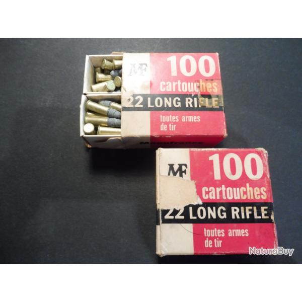 2  BOITES 22 LR   MANU FRANCE  VINTAGE   COMPLETE