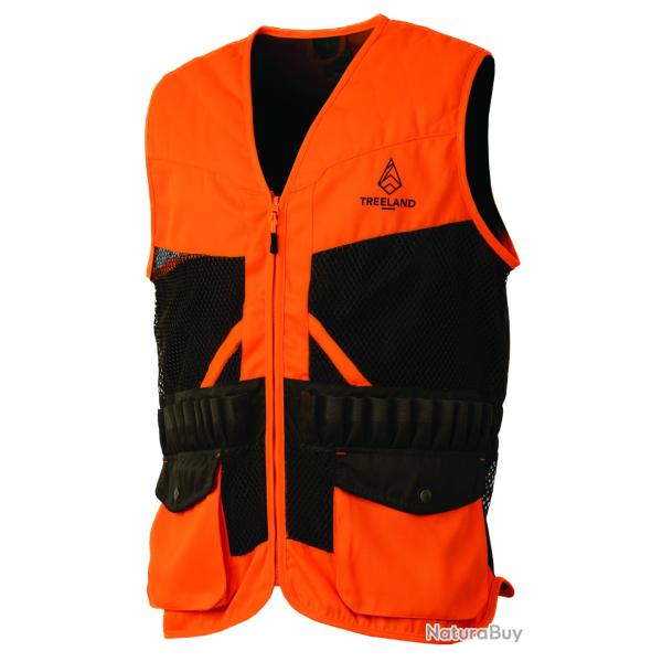 Treeland Gilet Summer Bi color Orange et Marron