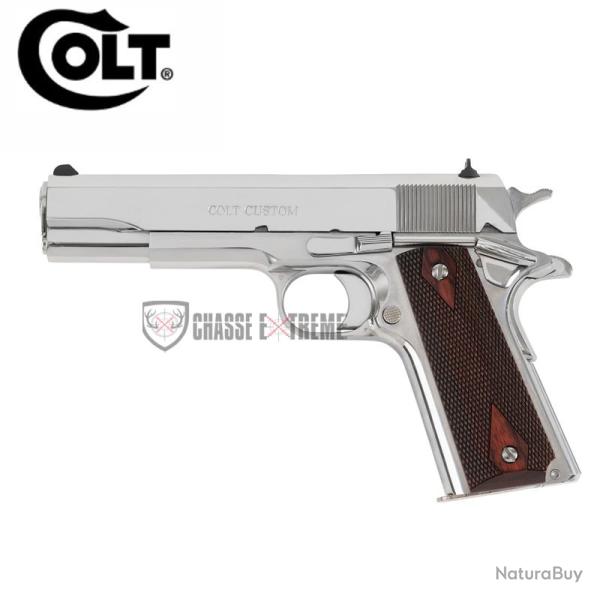 Pistolet COLT GOVT Model 5" Cal 45 Acp Bright Stainless