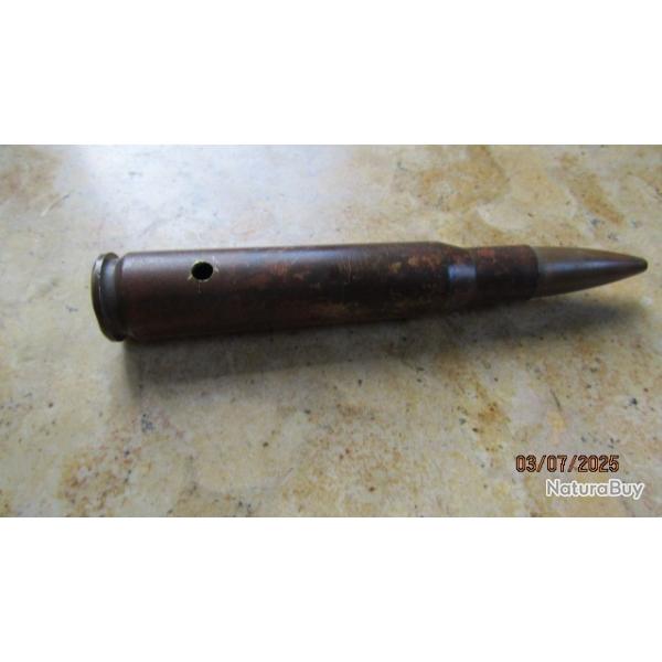 munition mitrailleuse 12.7 arm�e FR Fran�aise cal 50  neutralis�es perc�es percut�es AS1990