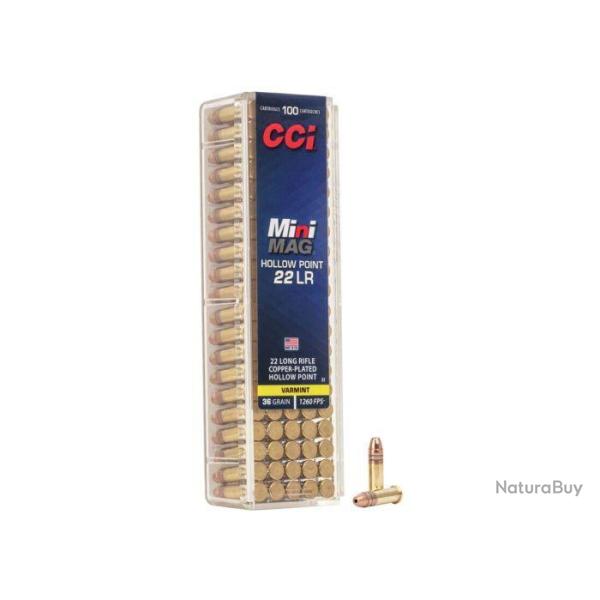 3 boites de 100  CCI C/22LR Mini Mag HP Creuse 36 Grains